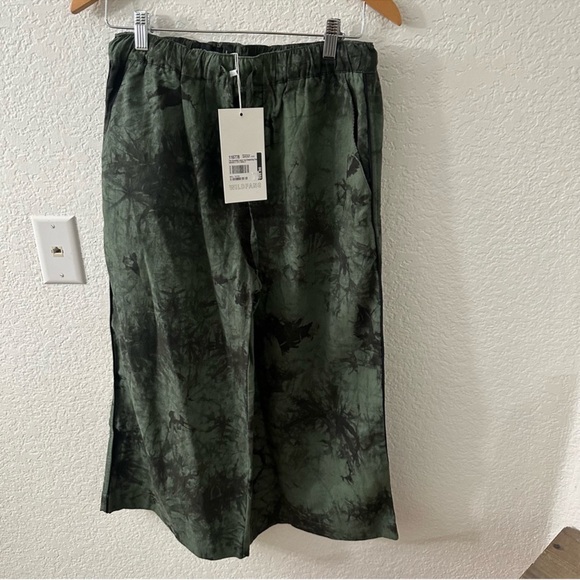 Wildfang Loose Leg Drawstring Pant Green Marble Dye
size small - Picture 2 of 7